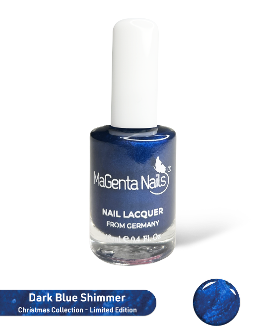 Nail Polish Limited Edition #004Old Dark Blue Shimmer