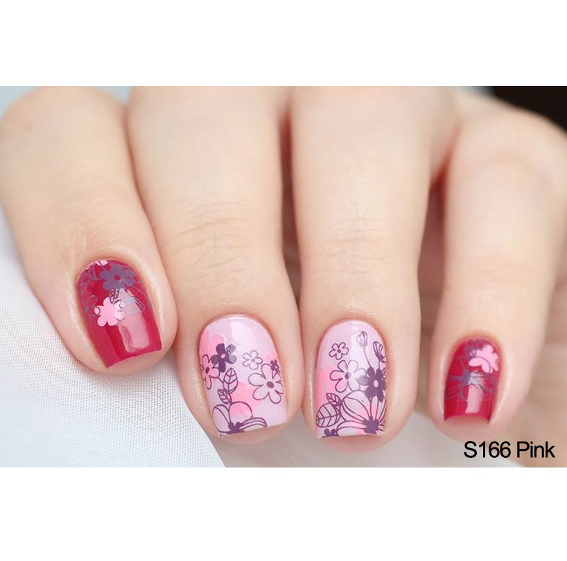 Nail Sticker S166 Pink