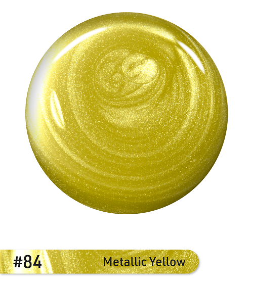 Nail Polish #84 - Metallic Yellow - Image 2