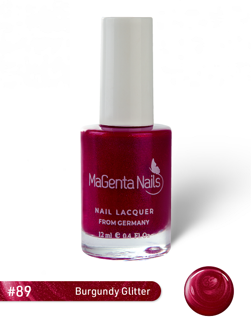 Nail Polish #89 - Burgundy Glitter