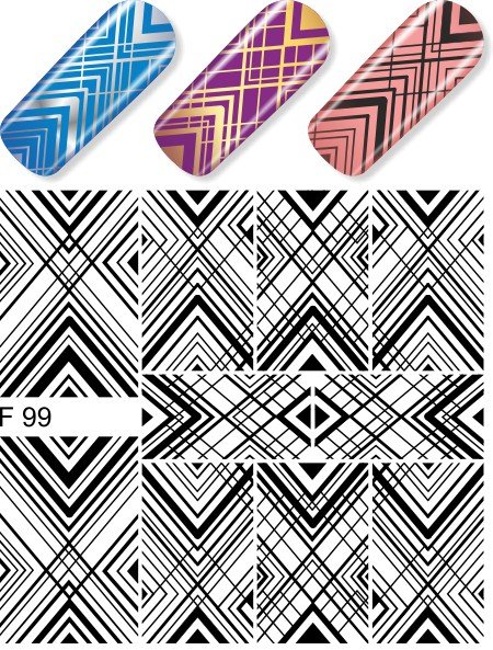 Nail Sticker F99 Black - Image 2