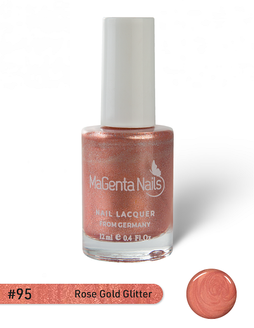 Nail Polish #95 - Rose Gold Glitter