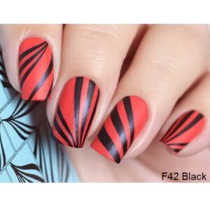 Nail Sticker F42 Black