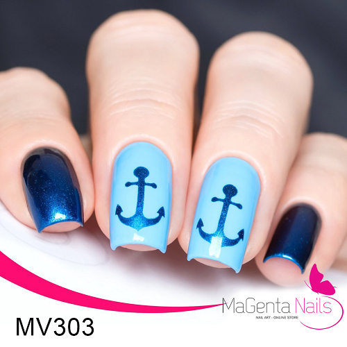 Nail Vinyl MV303 Anchor Stencils & Stickers