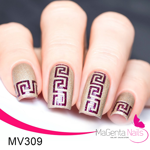 Nail Vinyl MV309  Greek Tape & Stencils