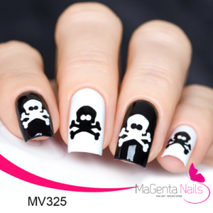 Nail Vinyl MV325 Skull Stickers & Stencils