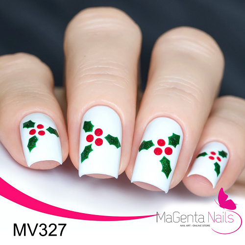 Nail Vinyl MV327 Holly Stencils