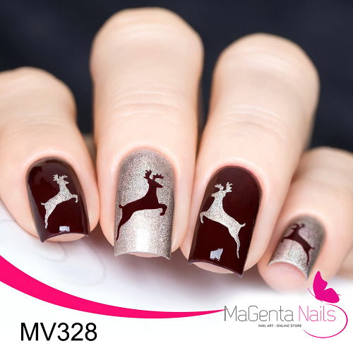 Nail Vinyl MV328 Deer Stickers & Stencils