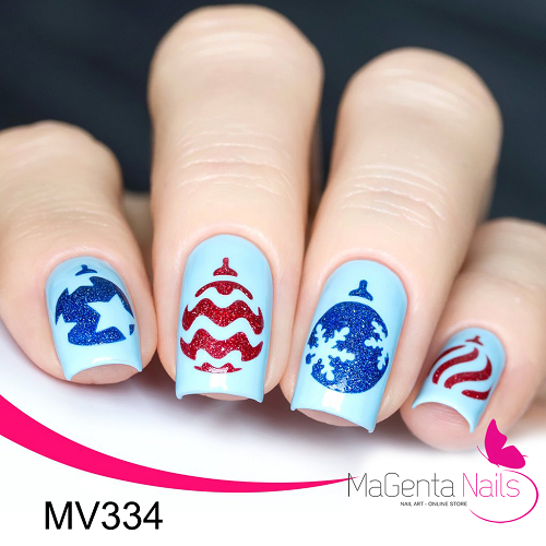 Nail Vinyl MV334 Ornament Stencils