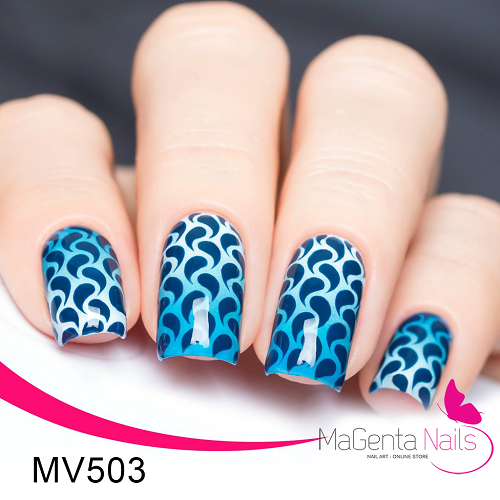 Nail Vinyl MV503 Droplets Stencils