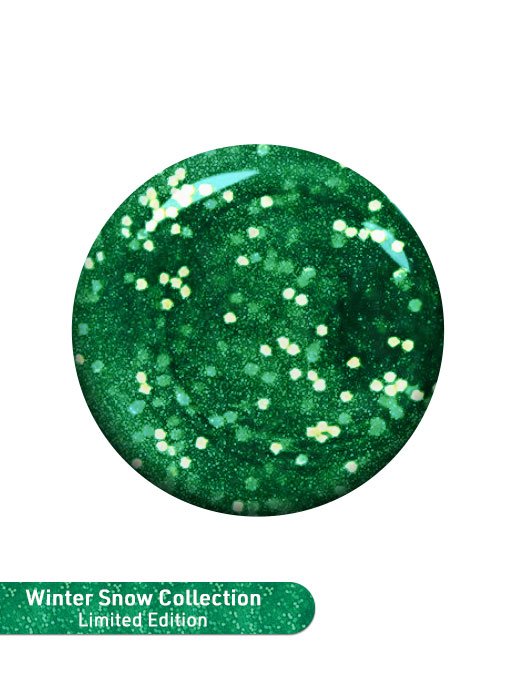 Nail Polish WSC #1003 Green Glitter - Image 2
