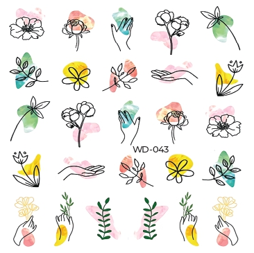 Nail Sticker WD-043